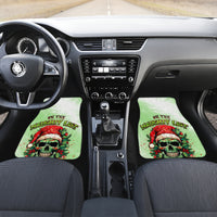 On The Naughty List Skull Christmas Car Mats - Wonder Print Shop