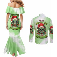 on-the-naughty-list-skull-christmas-couples-matching-mermaid-dress-and-long-sleeve-button-shirt