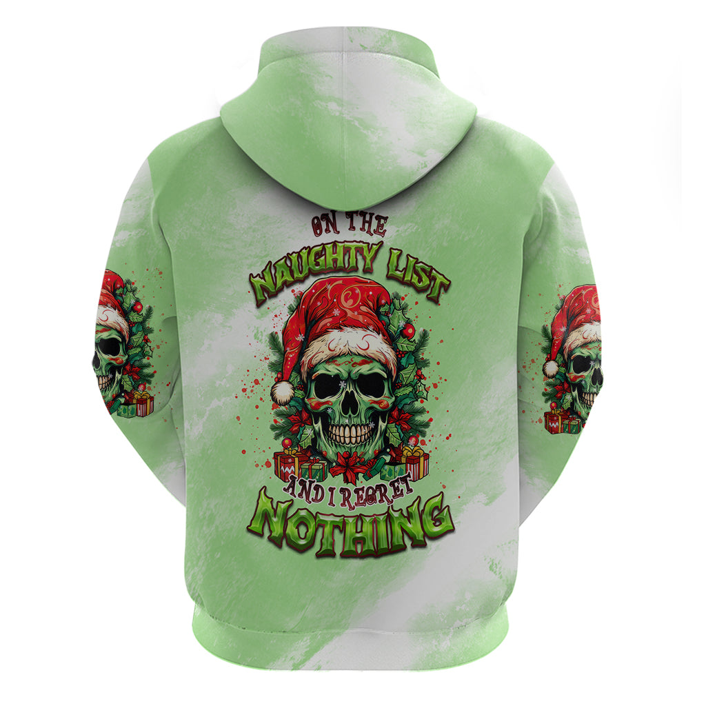 On The Naughty List Skull Christmas Hoodie - Wonder Print Shop