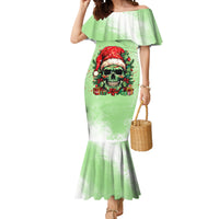 On The Naughty List Skull Christmas Mermaid Dress - Wonder Print Shop