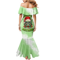 On The Naughty List Skull Christmas Mermaid Dress - Wonder Print Shop