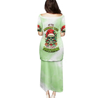 On The Naughty List Skull Christmas Puletasi - Wonder Print Shop