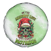On The Naughty List Skull Christmas Spare Tire Cover - Wonder Print Shop