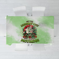 On The Naughty List Skull Christmas Tablecloth - Wonder Print Shop