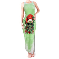 On The Naughty List Skull Christmas Tank Maxi Dress - Wonder Print Shop
