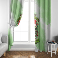 On The Naughty List Skull Christmas Window Curtain - Wonder Print Shop