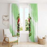 On The Naughty List Skull Christmas Window Curtain - Wonder Print Shop