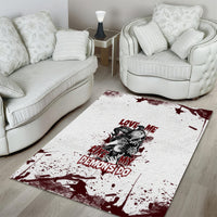 Love Me Like My Demons Do Skull Area Rug - Wonder Print Shop