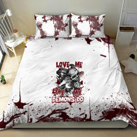 Love Me Like My Demons Do Skull Bedding Set - Wonder Print Shop