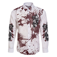 Love Me Like My Demons Do Skull Family Matching Long Sleeve Bodycon Dress and Hawaiian Shirt - Wonder Print Shop