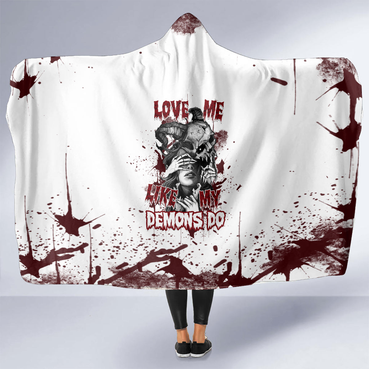 love-me-like-my-demons-do-skull-hooded-blanket