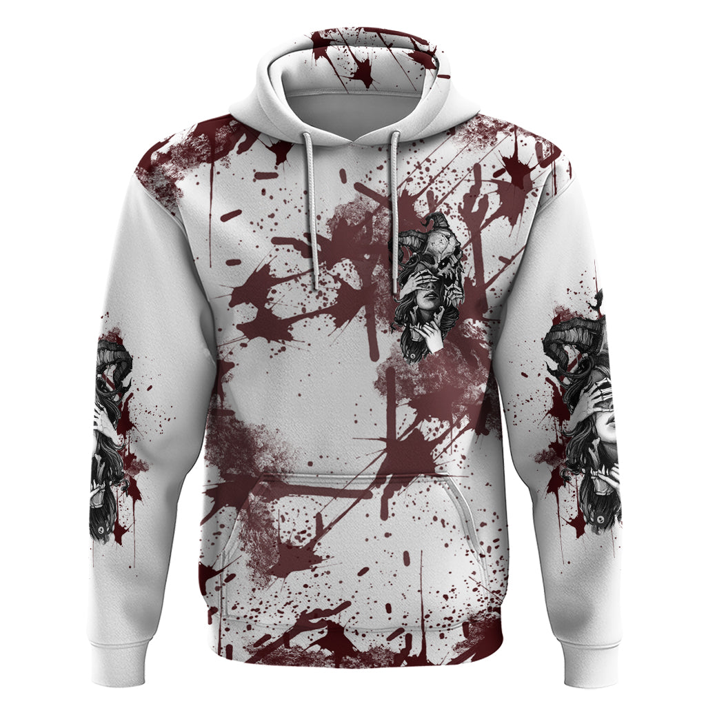 Love Me Like My Demons Do Skull Hoodie - Wonder Print Shop