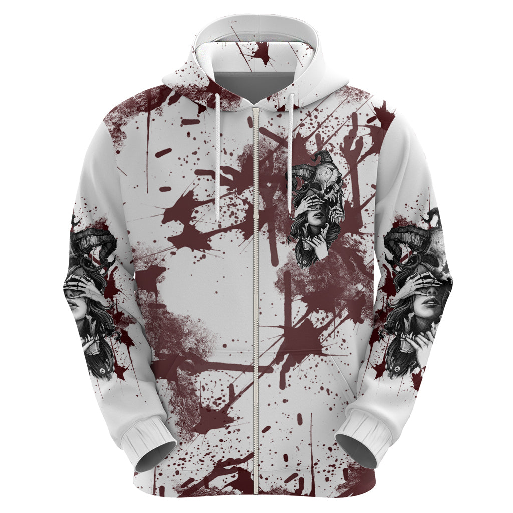 Love Me Like My Demons Do Skull Hoodie - Wonder Print Shop