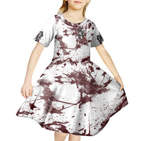 Love Me Like My Demons Do Skull Kid Short Sleeve Dress - Wonder Print Shop