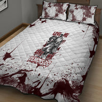 Love Me Like My Demons Do Skull Quilt Bed Set - Wonder Print Shop