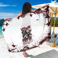 Love Me Like My Demons Do Skull Sarong - Wonder Print Shop