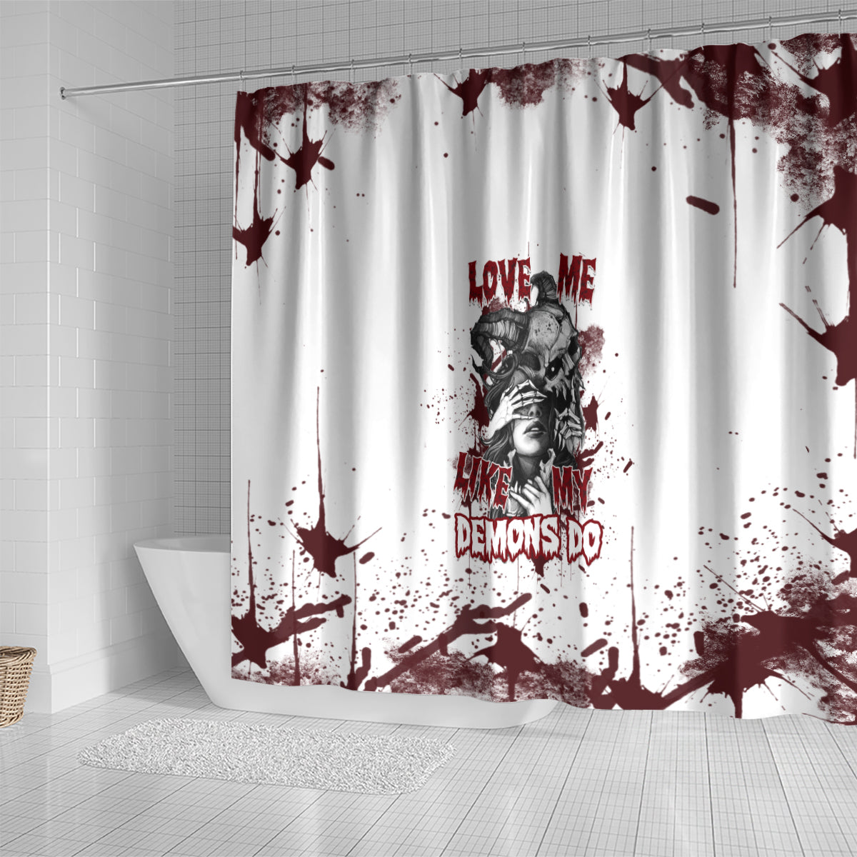 love-me-like-my-demons-do-skull-shower-curtain