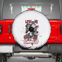 Love Me Like My Demons Do Skull Spare Tire Cover - Wonder Print Shop