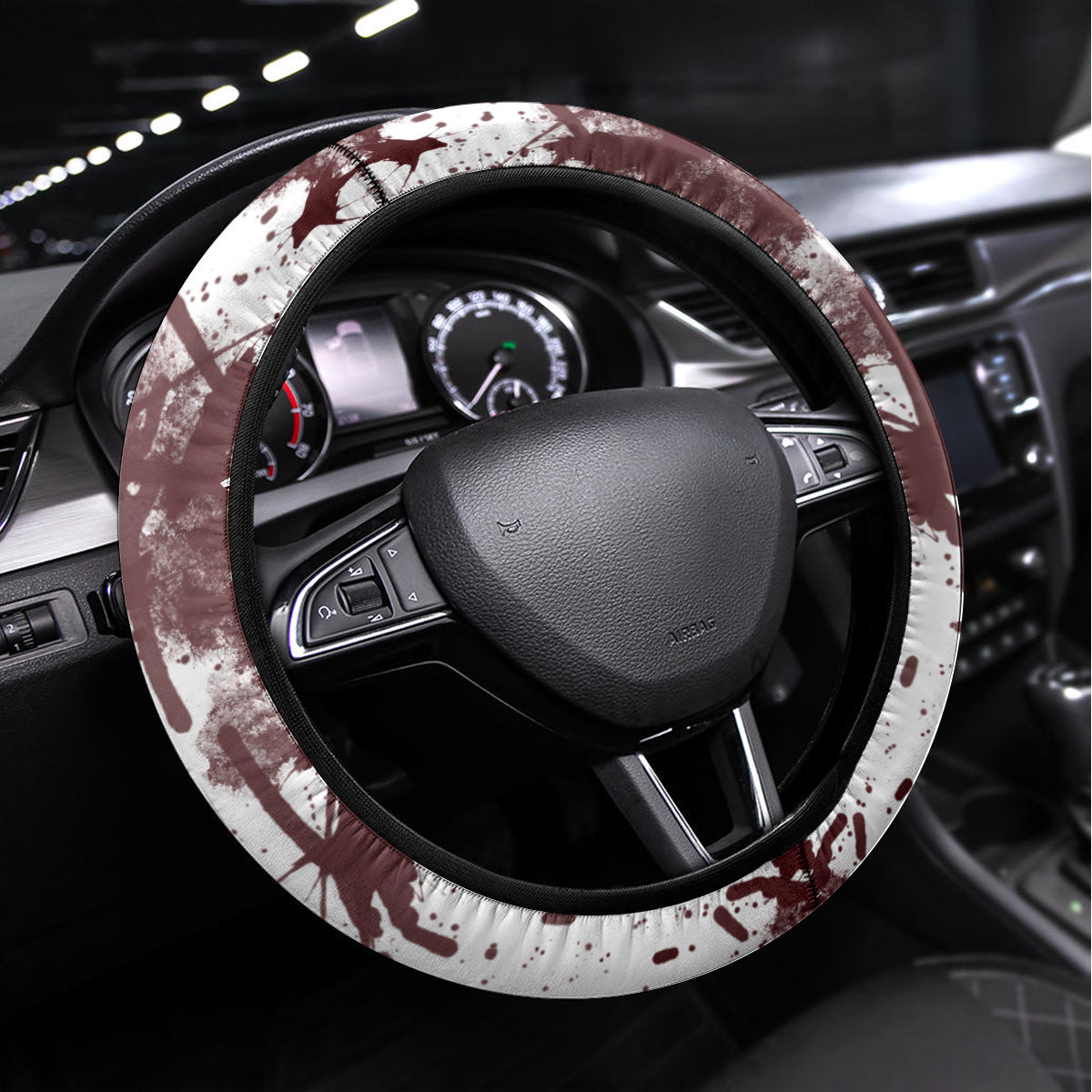 Love Me Like My Demons Do Skull Steering Wheel Cover - Wonder Print Shop