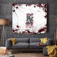 Love Me Like My Demons Do Skull Tapestry - Wonder Print Shop