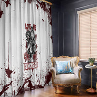 Love Me Like My Demons Do Skull Window Curtain - Wonder Print Shop
