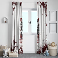 Love Me Like My Demons Do Skull Window Curtain - Wonder Print Shop