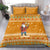 Cyprus Christmas Bedding Set with Santa Holding Doves Olive Branch Snowflakes and Holiday - Wonder Print Shop