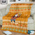 Cyprus Christmas Blanket with Santa Holding Doves Olive Branch Snowflakes and Holiday - Wonder Print Shop