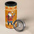 Cyprus Christmas 4 in 1 Can Cooler Tumbler with Santa Holding Doves Olive Branch Snowflakes and Holiday - Wonder Print Shop