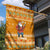 Cyprus Christmas Garden Flag with Santa Holding Doves Olive Branch Snowflakes and Holiday - Wonder Print Shop