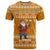 Cyprus Christmas T Shirt with Santa Holding Doves Olive Branch Snowflakes and Holiday - Wonder Print Shop