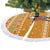 Cyprus Christmas Tree Skirt with Santa Holding Doves Olive Branch Snowflakes and Holiday - Wonder Print Shop