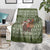 Cyprus Christmas Blanket with Santa Riding Ram Ho Ho Holy Cyprus Text and Green Holiday - Wonder Print Shop
