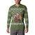 Cyprus Christmas Button Sweatshirt with Santa Riding Ram Ho Ho Holy Cyprus Text and Green Holiday - Wonder Print Shop
