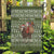 Cyprus Christmas Garden Flag with Santa Riding Ram Ho Ho Holy Cyprus Text and Green Holiday - Wonder Print Shop