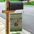 Cyprus Christmas Garden Flag with Santa Riding Ram Ho Ho Holy Cyprus Text and Green Holiday - Wonder Print Shop