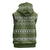 Cyprus Christmas Sleeveless Zip Hoodie with Santa Riding Ram Ho Ho Holy Cyprus Text and Green Holiday - Wonder Print Shop
