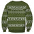 Cyprus Christmas Sweatshirt with Santa Riding Ram Ho Ho Holy Cyprus Text and Green Holiday - Wonder Print Shop