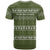 Cyprus Christmas T Shirt with Santa Riding Ram Ho Ho Holy Cyprus Text and Green Holiday - Wonder Print Shop