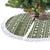 Cyprus Christmas Tree Skirt with Santa Riding Ram Ho Ho Holy Cyprus Text and Green Holiday - Wonder Print Shop