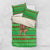 Djibouti Christmas Bedding Set with Santa Riding Camel Palm Trees Red Camel - Wonder Print Shop