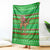 Djibouti Christmas Blanket with Santa Riding Camel Palm Trees Red Camel - Wonder Print Shop