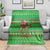 Djibouti Christmas Blanket with Santa Riding Camel Palm Trees Red Camel - Wonder Print Shop