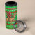 Djibouti Christmas 4 in 1 Can Cooler Tumbler with Santa Riding Camel Palm Trees Red Camel - Wonder Print Shop