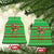 Djibouti Christmas Ceramic Ornament with Santa Riding Camel Palm Trees Red Camel - Wonder Print Shop