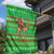 Djibouti Christmas Garden Flag with Santa Riding Camel Palm Trees Red Camel - Wonder Print Shop