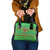 Djibouti Christmas Shoulder Handbag with Santa Riding Camel Palm Trees Red Camel - Wonder Print Shop