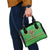 Djibouti Christmas Shoulder Handbag with Santa Riding Camel Palm Trees Red Camel - Wonder Print Shop