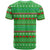 Djibouti Christmas T Shirt with Santa Riding Camel Palm Trees Red Camel - Wonder Print Shop