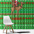 Djibouti Christmas Window Curtain with Santa Riding Camel Palm Trees Red Camel - Wonder Print Shop